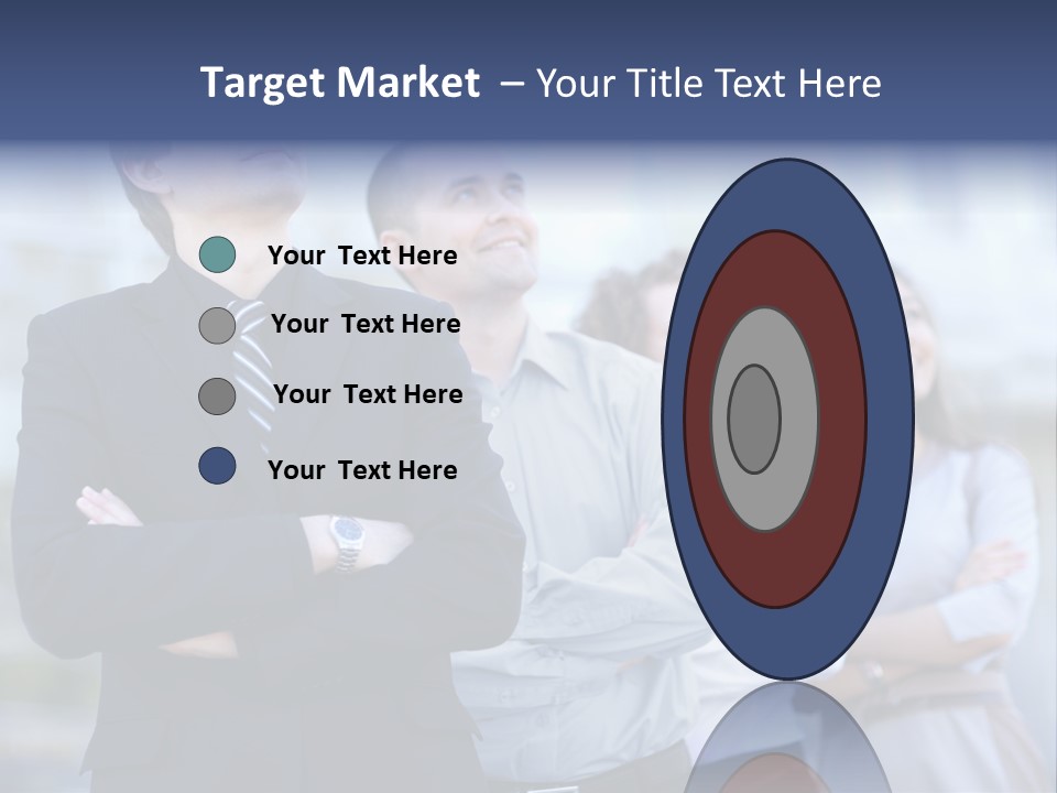 White Row Tanding PowerPoint Template