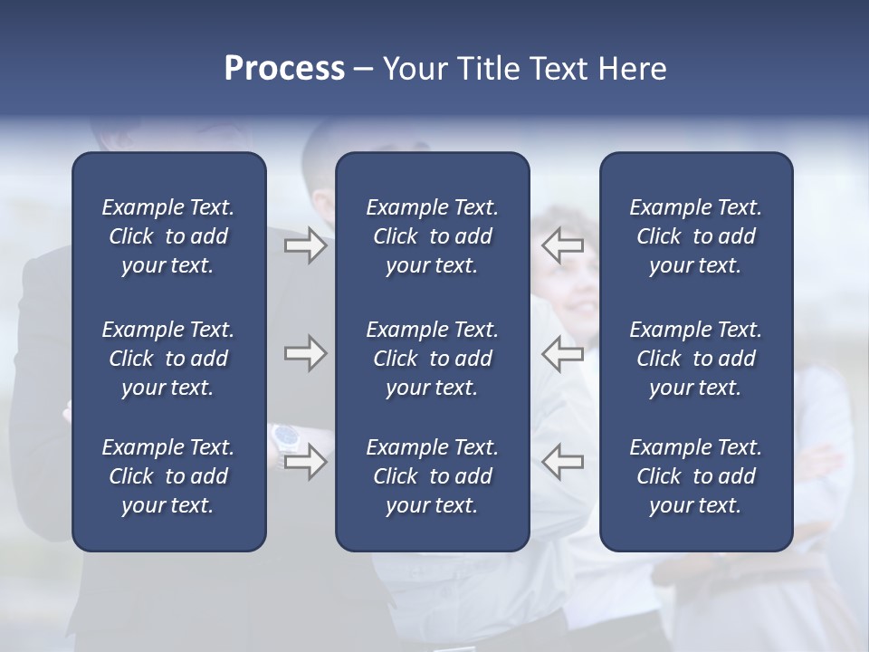 White Row Tanding PowerPoint Template