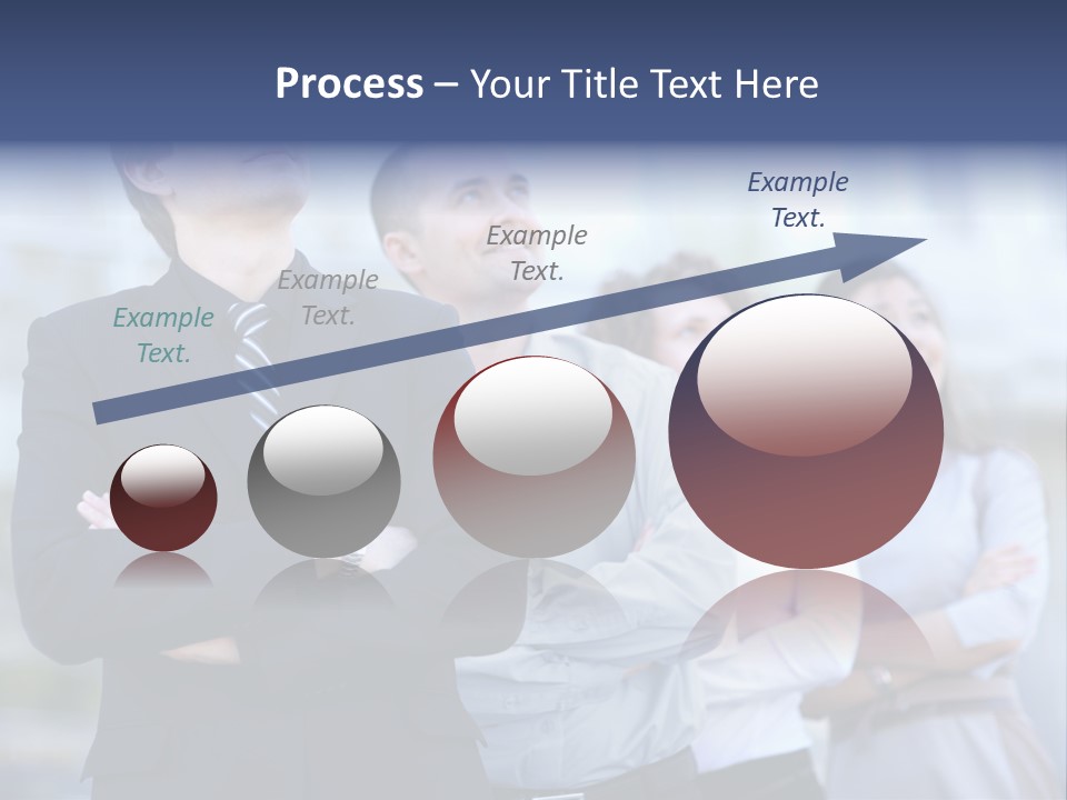 White Row Tanding PowerPoint Template