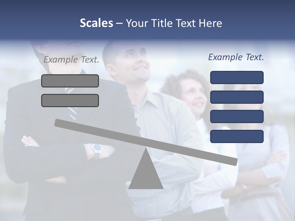 White Row Tanding PowerPoint Template