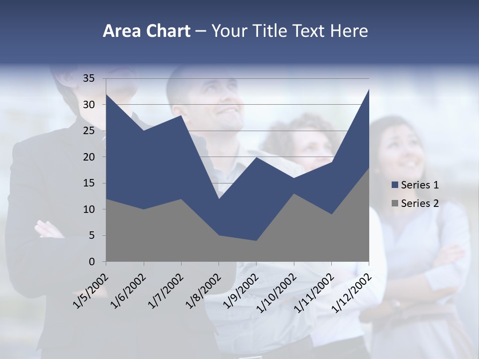 White Row Tanding PowerPoint Template