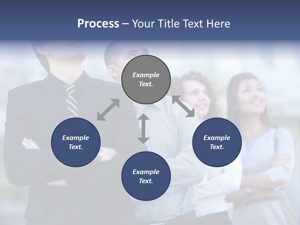 White Row Tanding PowerPoint Template