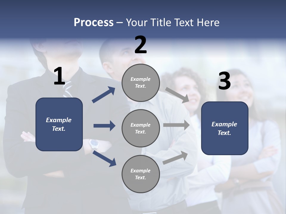 White Row Tanding PowerPoint Template