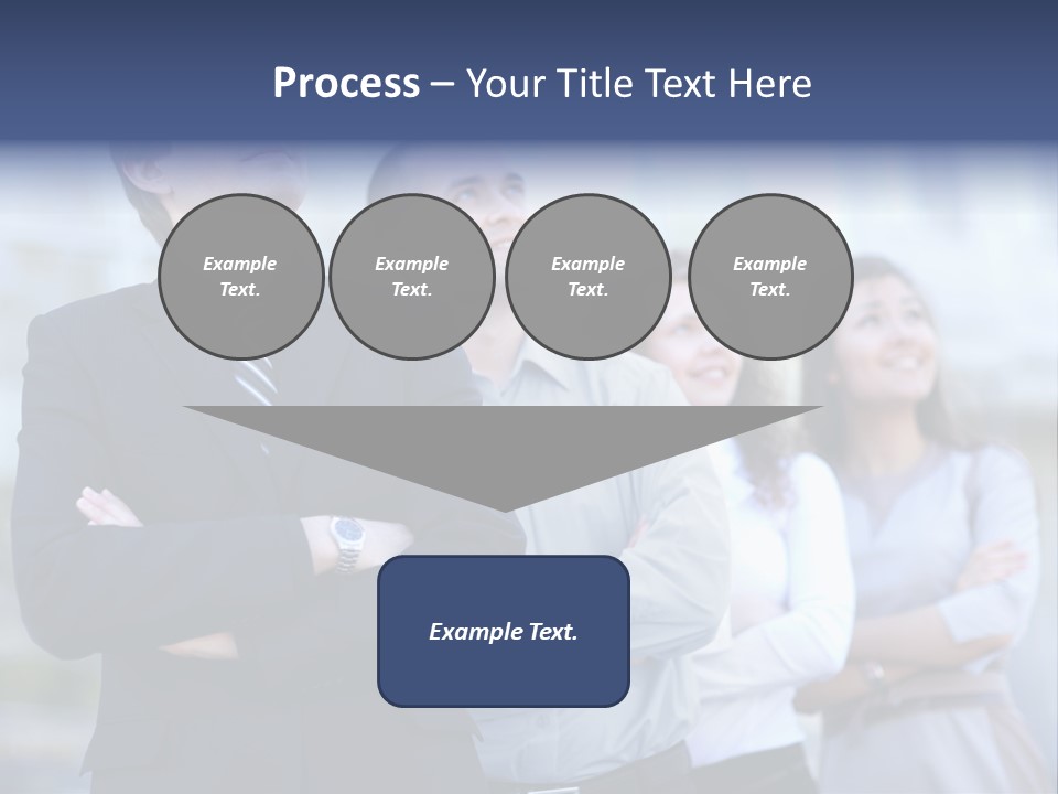 White Row Tanding PowerPoint Template