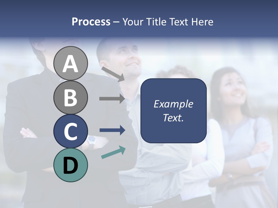 White Row Tanding PowerPoint Template