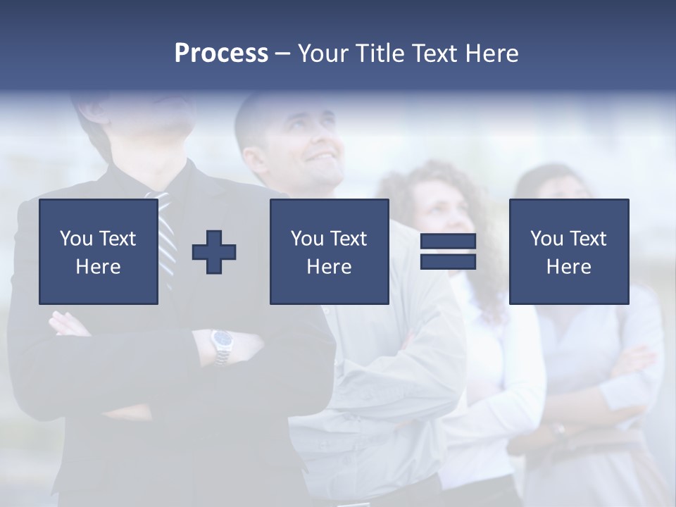 White Row Tanding PowerPoint Template