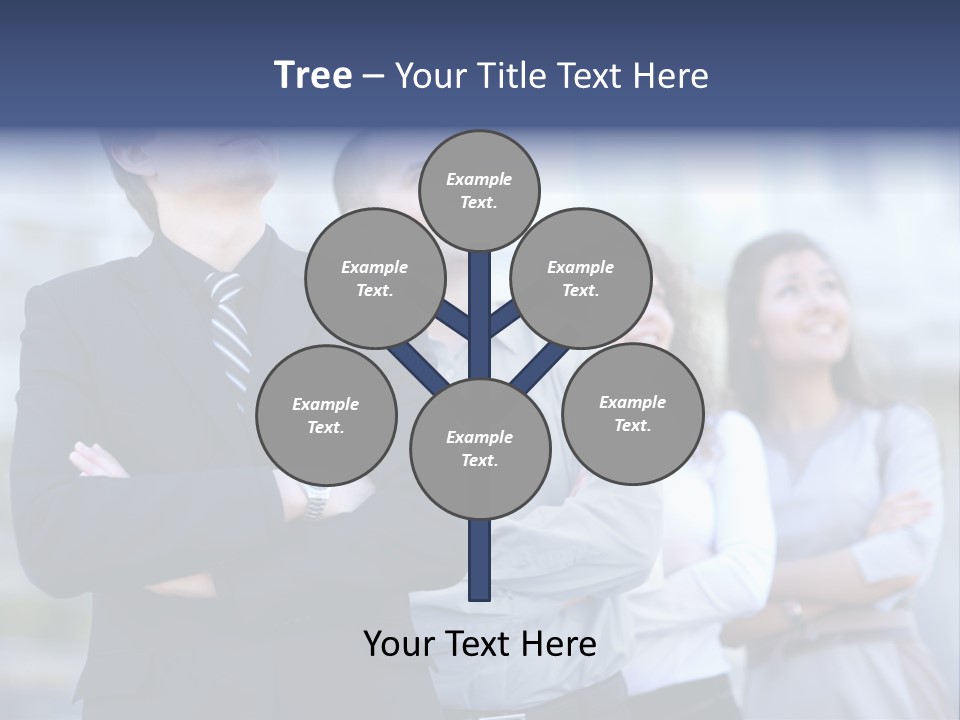 White Row Tanding PowerPoint Template