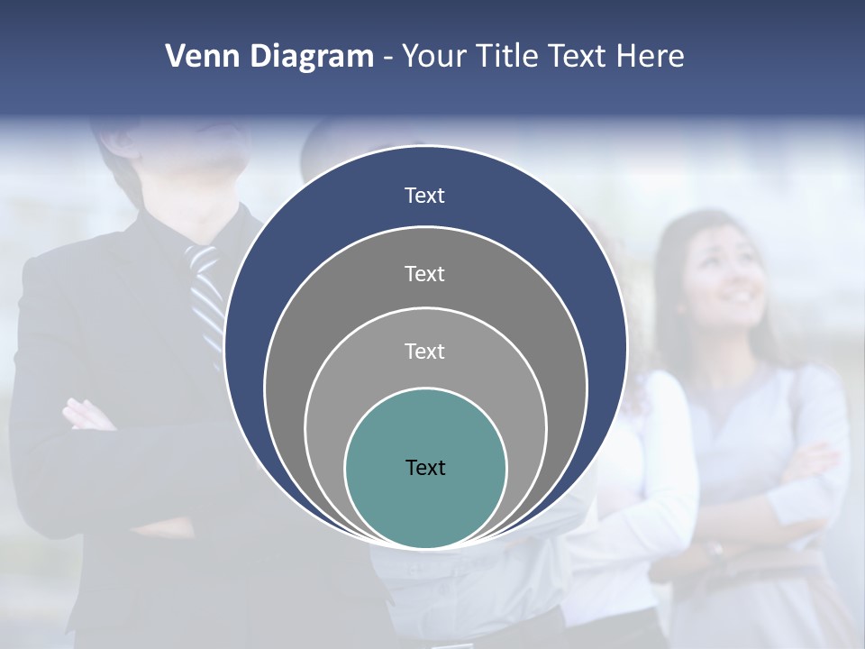 White Row Tanding PowerPoint Template