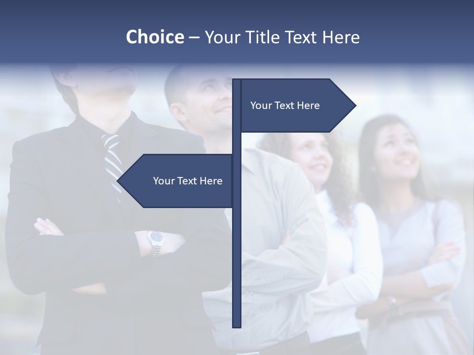 White Row Tanding PowerPoint Template