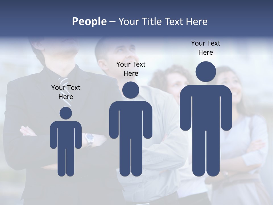 White Row Tanding PowerPoint Template