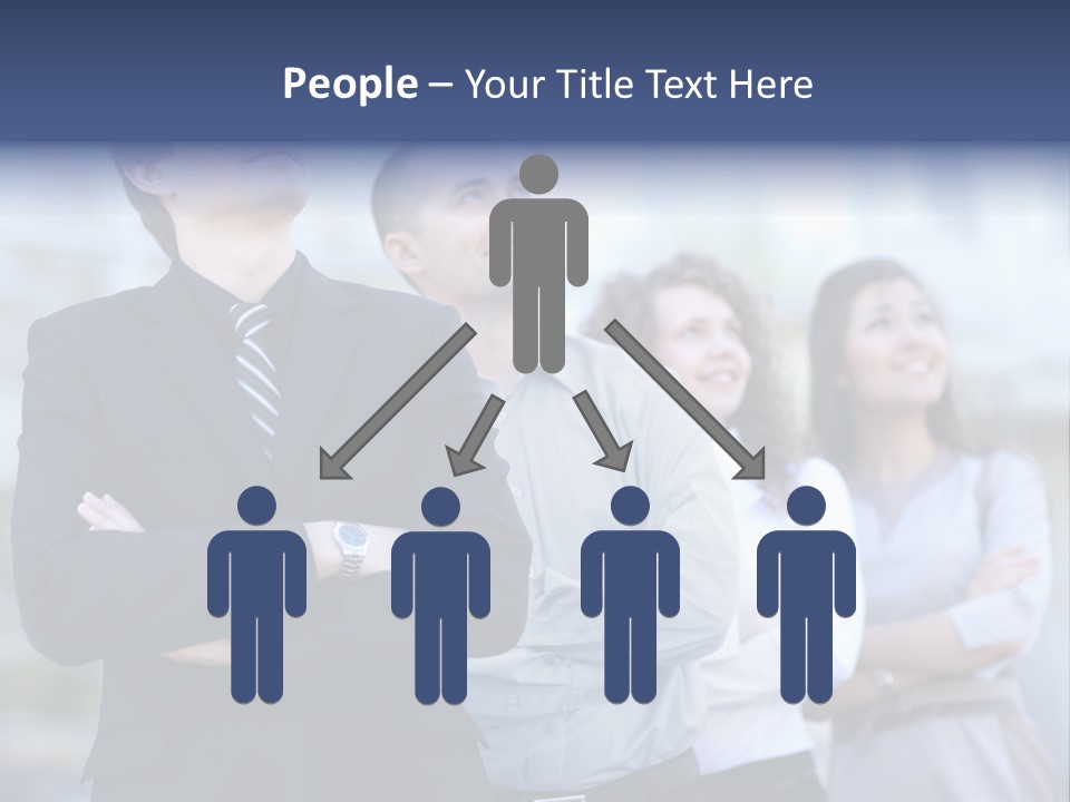 White Row Tanding PowerPoint Template