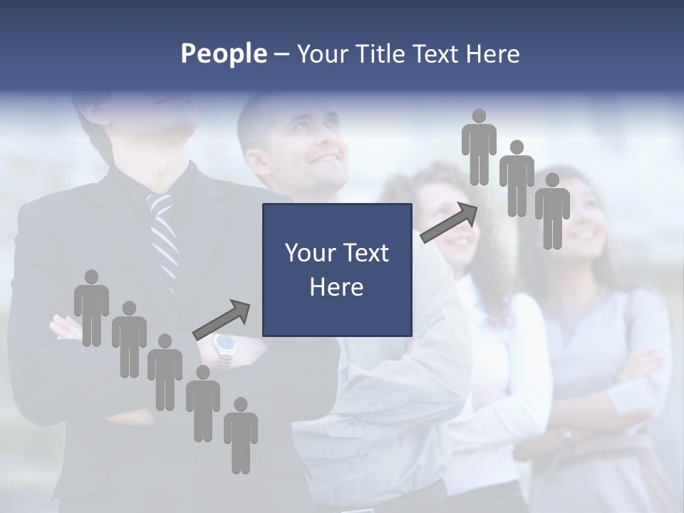 White Row Tanding PowerPoint Template