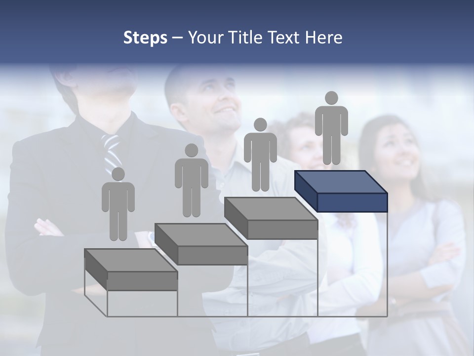 White Row Tanding PowerPoint Template