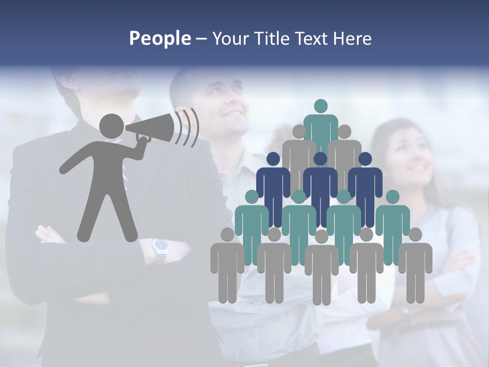 White Row Tanding PowerPoint Template