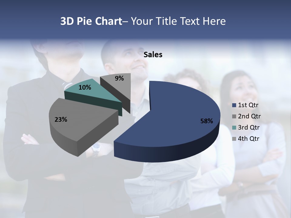 White Row Tanding PowerPoint Template