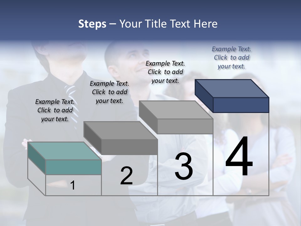 White Row Tanding PowerPoint Template