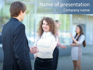 Professional Hand Shake Smart PowerPoint Template