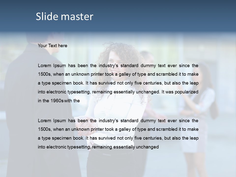 Professional Hand Shake Smart PowerPoint Template