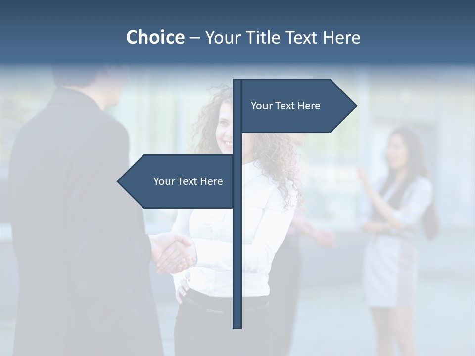 Professional Hand Shake Smart PowerPoint Template