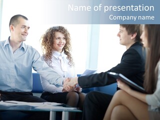 People Colleagues Communication PowerPoint Template