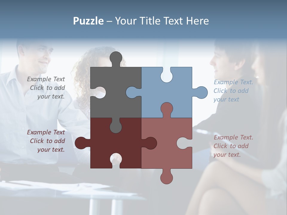 People Colleagues Communication PowerPoint Template