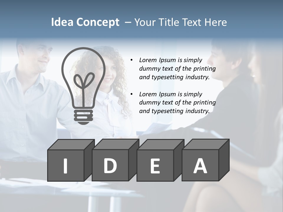 People Colleagues Communication PowerPoint Template