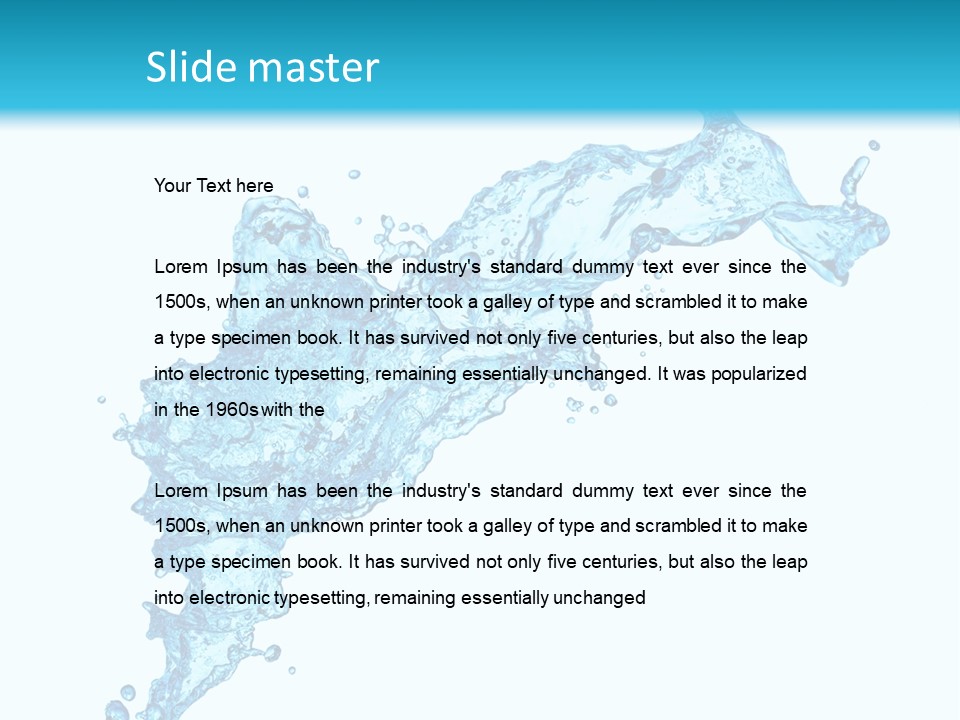 Transparent Abstract Purity PowerPoint Template