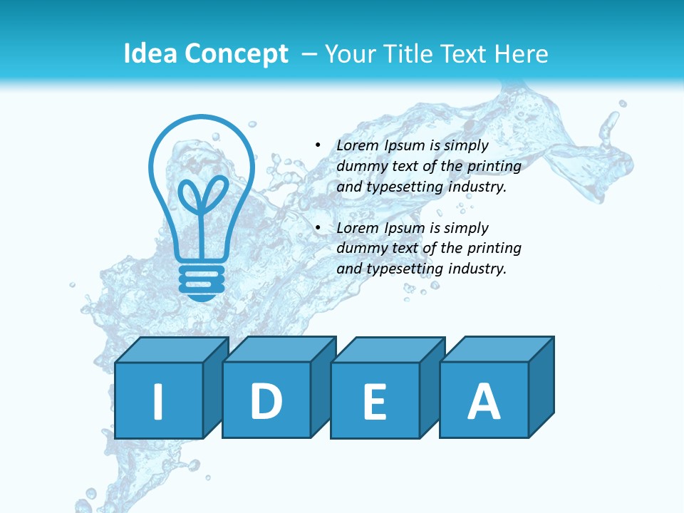 Transparent Abstract Purity PowerPoint Template