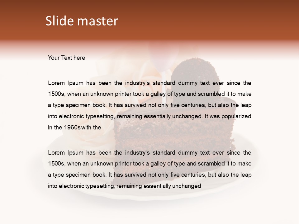 Slice Rose Beautiful PowerPoint Template