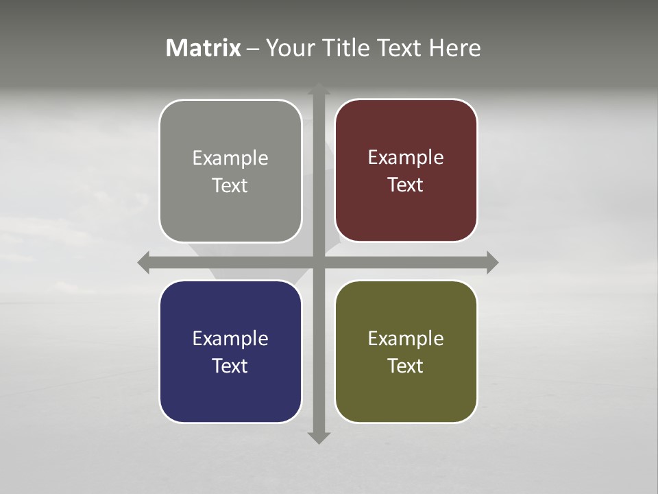 Storm Umbrella Travel PowerPoint Template