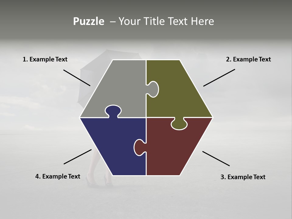 Storm Umbrella Travel PowerPoint Template