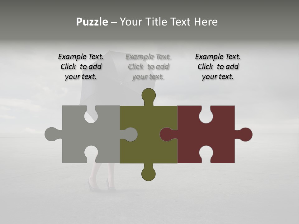 Storm Umbrella Travel PowerPoint Template