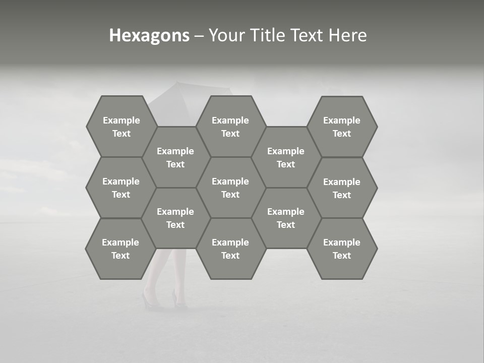 Storm Umbrella Travel PowerPoint Template