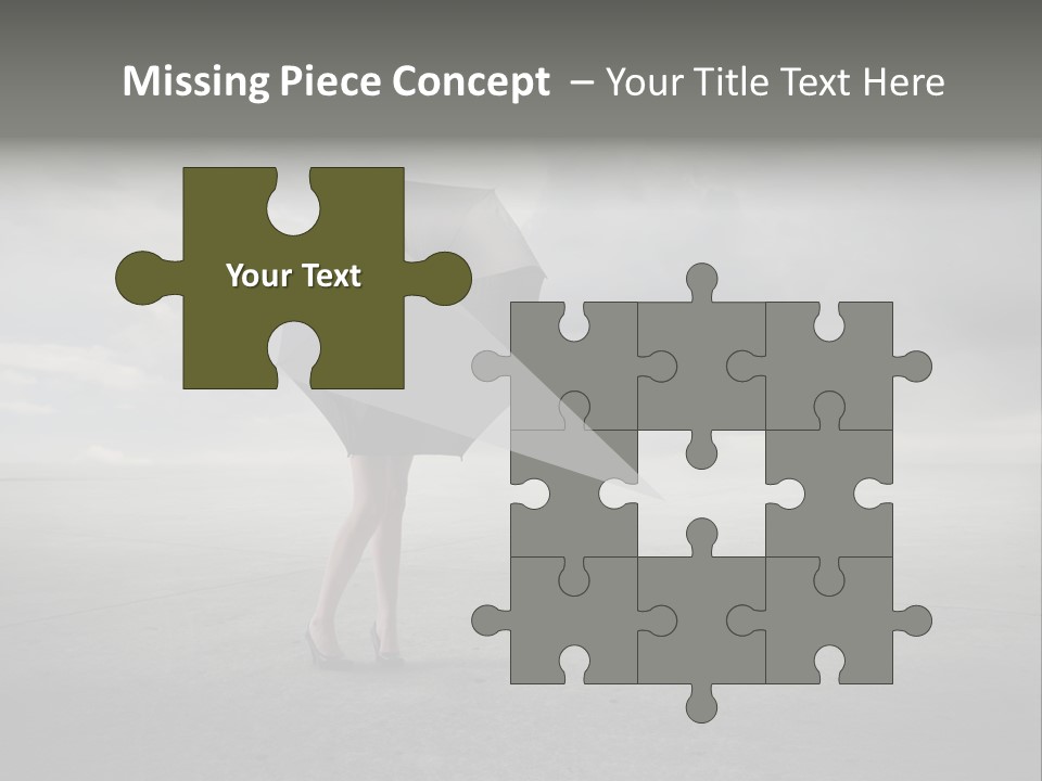 Storm Umbrella Travel PowerPoint Template