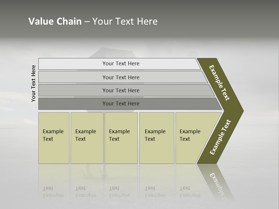 Storm Umbrella Travel PowerPoint Template