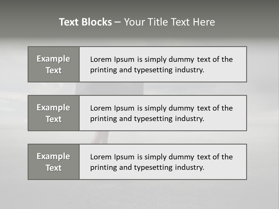 Storm Umbrella Travel PowerPoint Template