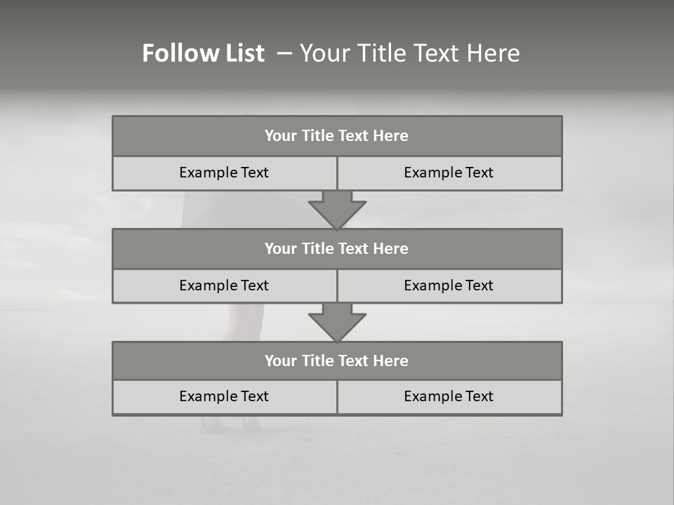 Storm Umbrella Travel PowerPoint Template