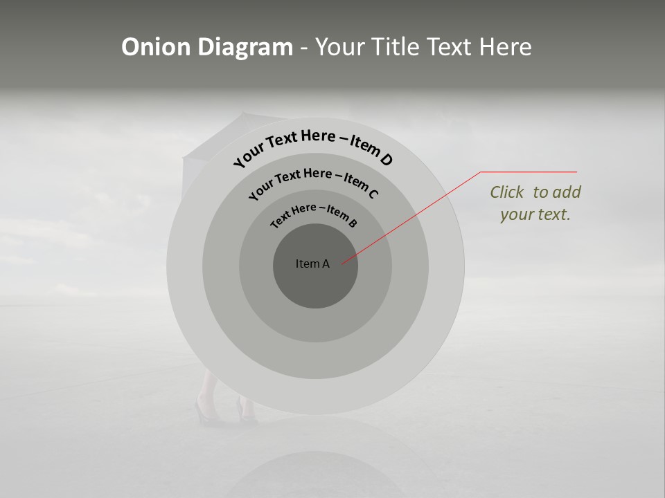 Storm Umbrella Travel PowerPoint Template