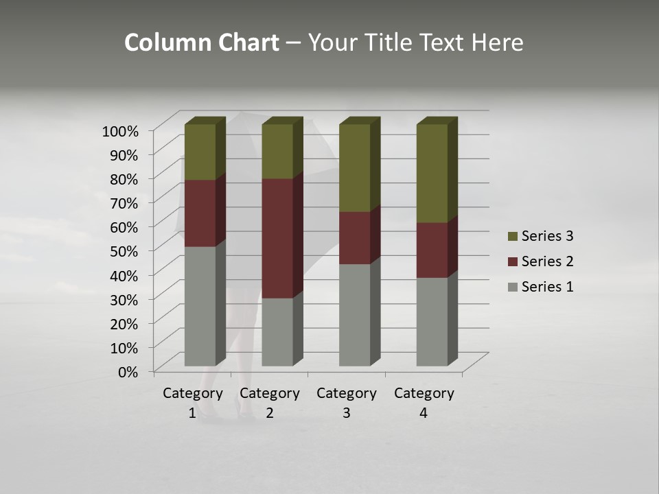 Storm Umbrella Travel PowerPoint Template