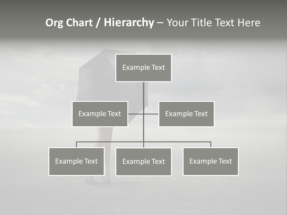 Storm Umbrella Travel PowerPoint Template