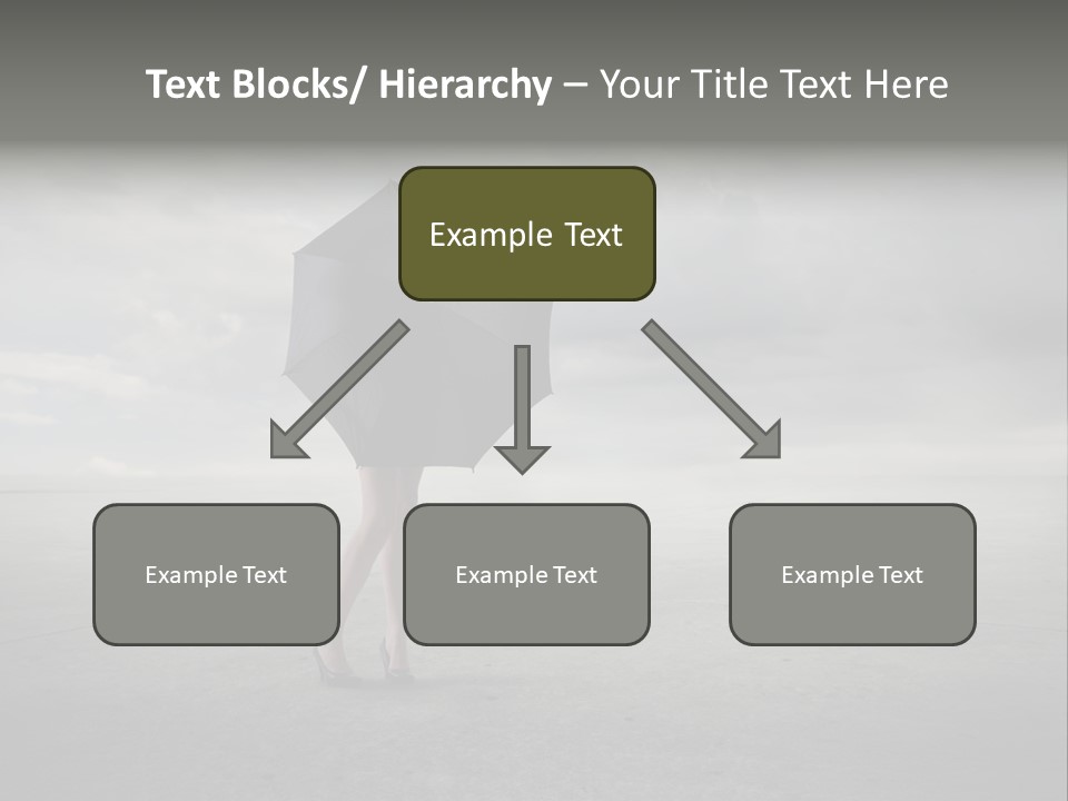 Storm Umbrella Travel PowerPoint Template