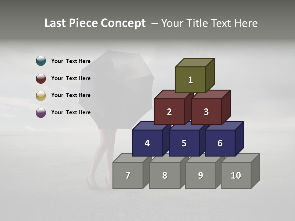 Storm Umbrella Travel PowerPoint Template