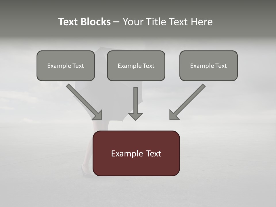 Storm Umbrella Travel PowerPoint Template