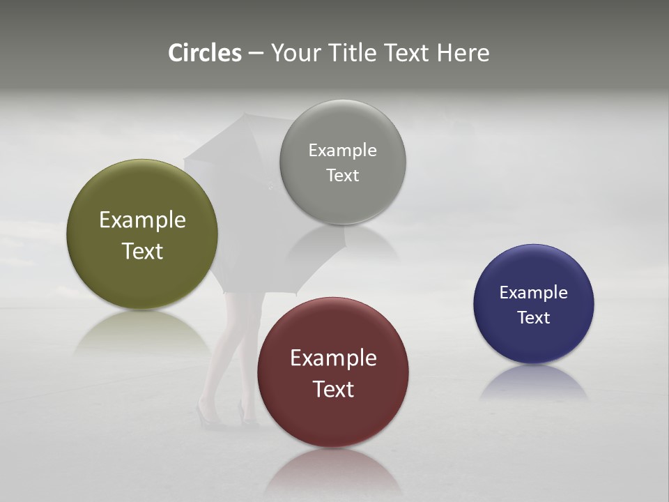 Storm Umbrella Travel PowerPoint Template