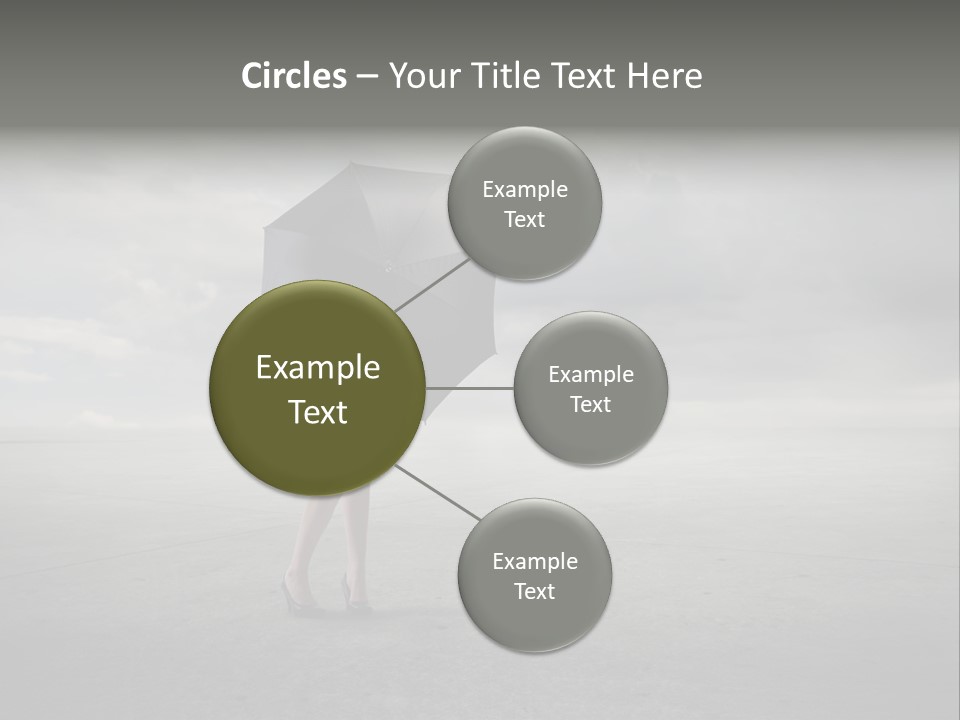 Storm Umbrella Travel PowerPoint Template