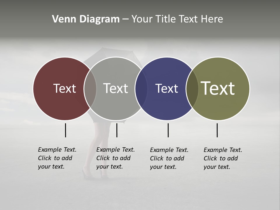 Storm Umbrella Travel PowerPoint Template