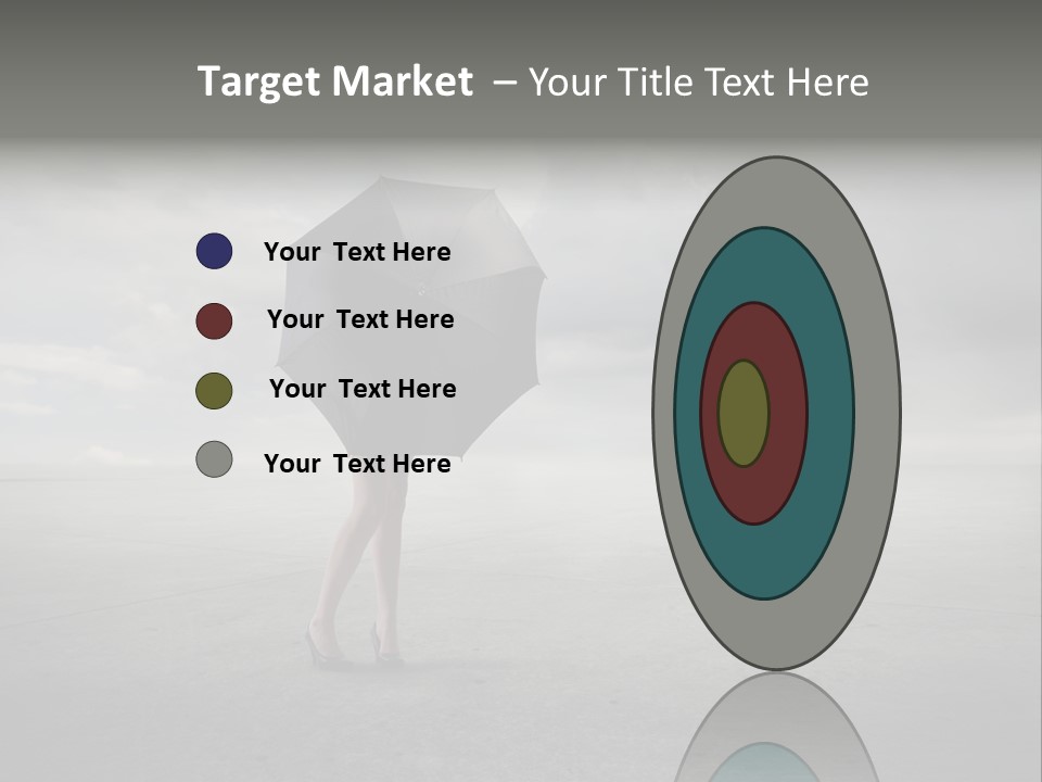 Storm Umbrella Travel PowerPoint Template