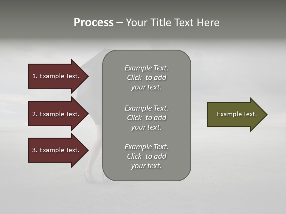 Storm Umbrella Travel PowerPoint Template