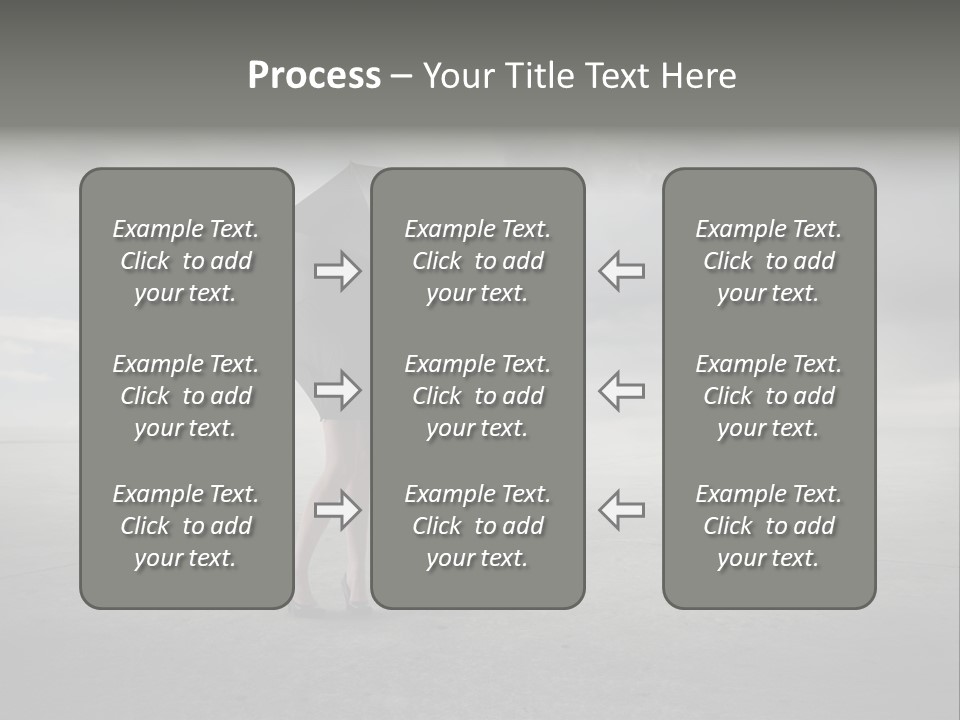 Storm Umbrella Travel PowerPoint Template