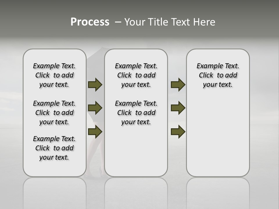 Storm Umbrella Travel PowerPoint Template
